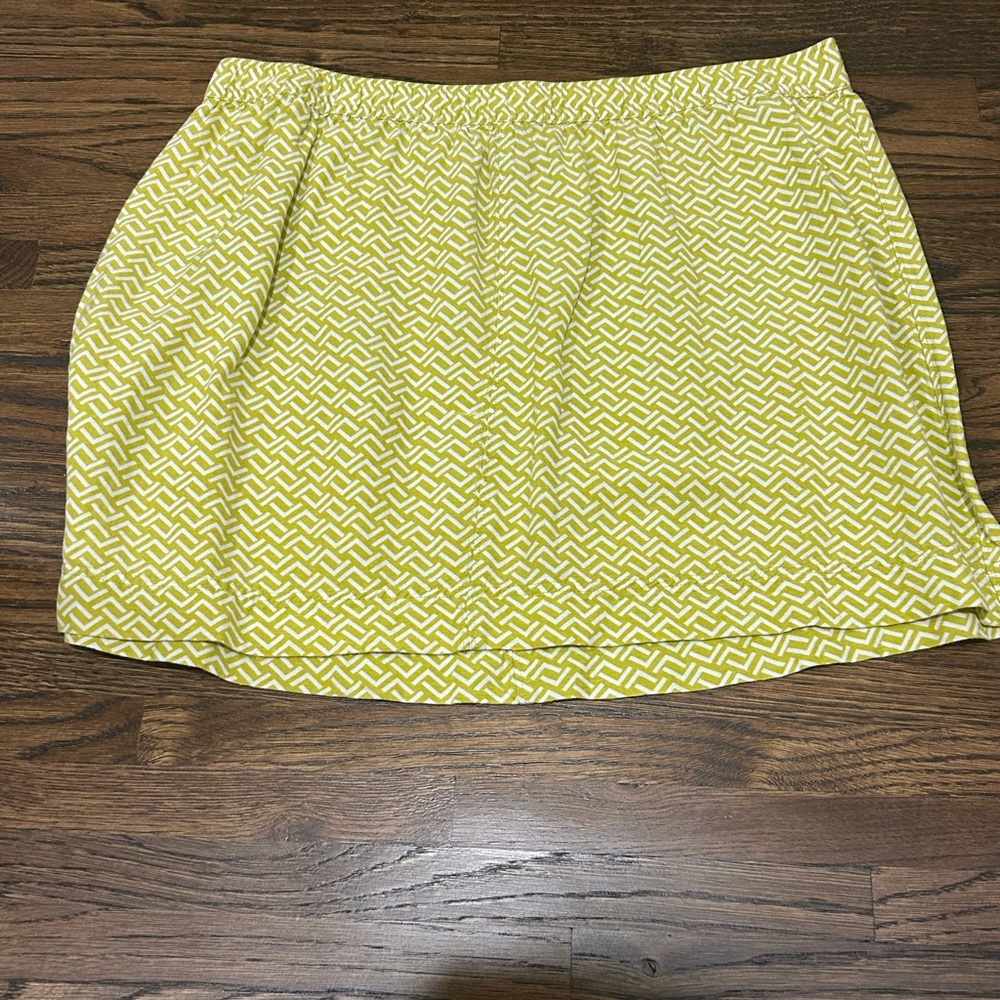 Merona Mustard Bubble Mini Skirt Casual Resort Wear